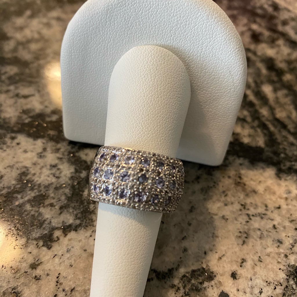 Tanzanite And Crystal Quartz Ring- 8